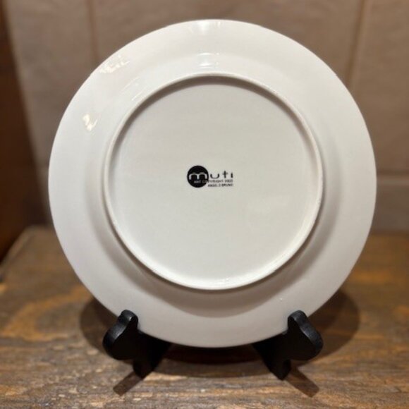 2003 Set of 4 CAMEMBERT Extra Fin CHEESE Ceramic 8" Plates MULTI Angelo Bruno - Picture 7 of 8